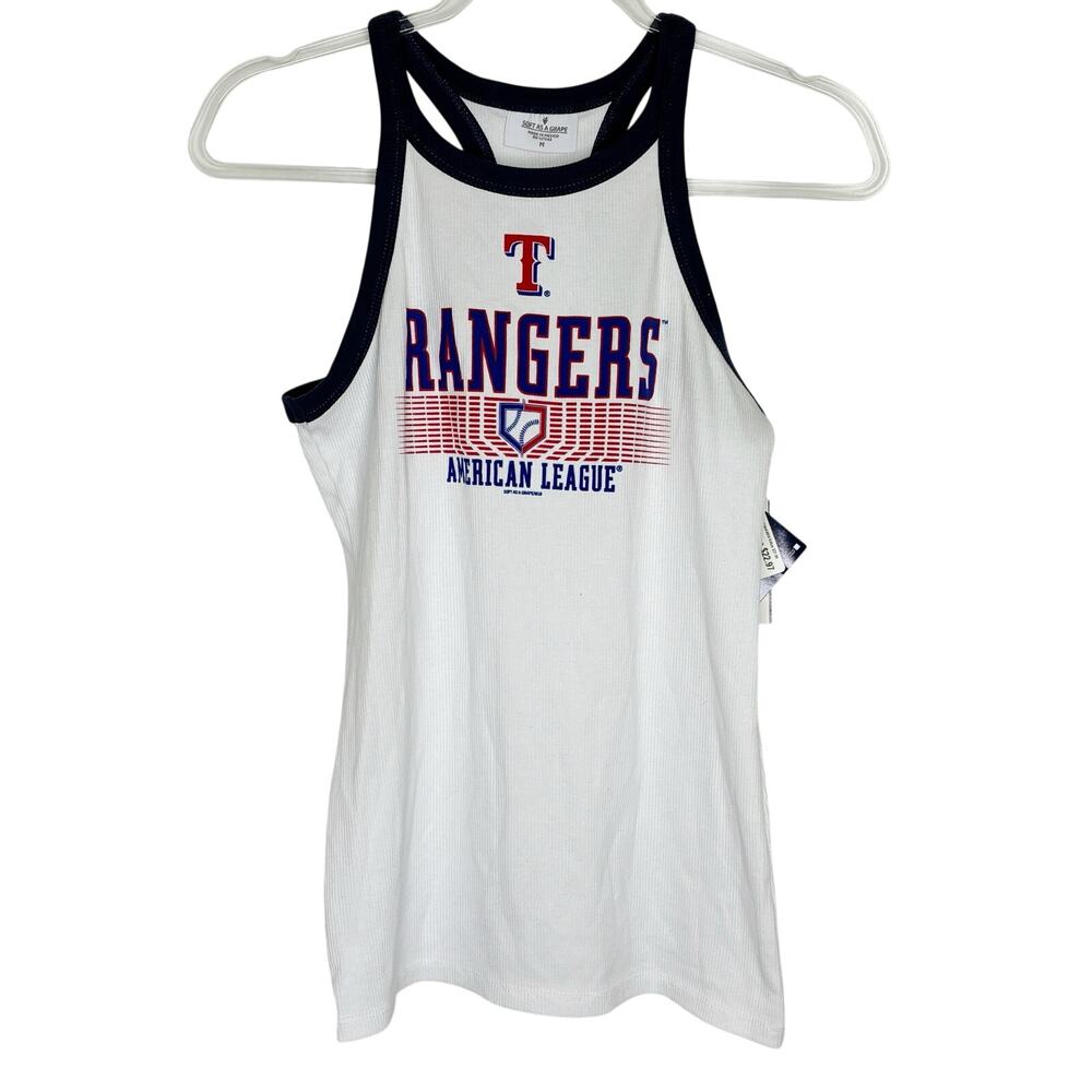 Soft As A Grape Texas Rangers American League Cotton Tank Top NWT Womens Medium